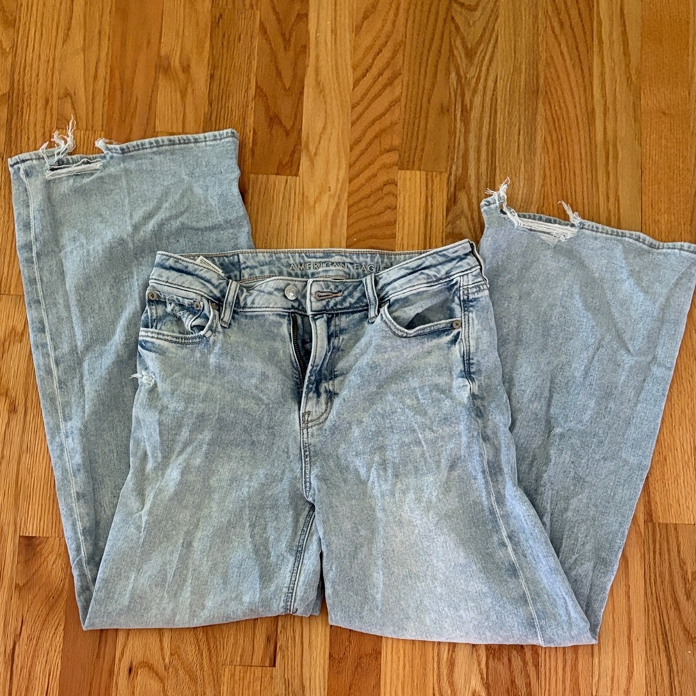 American Eagle Super High Rise Baggy Wide Leg Jeans